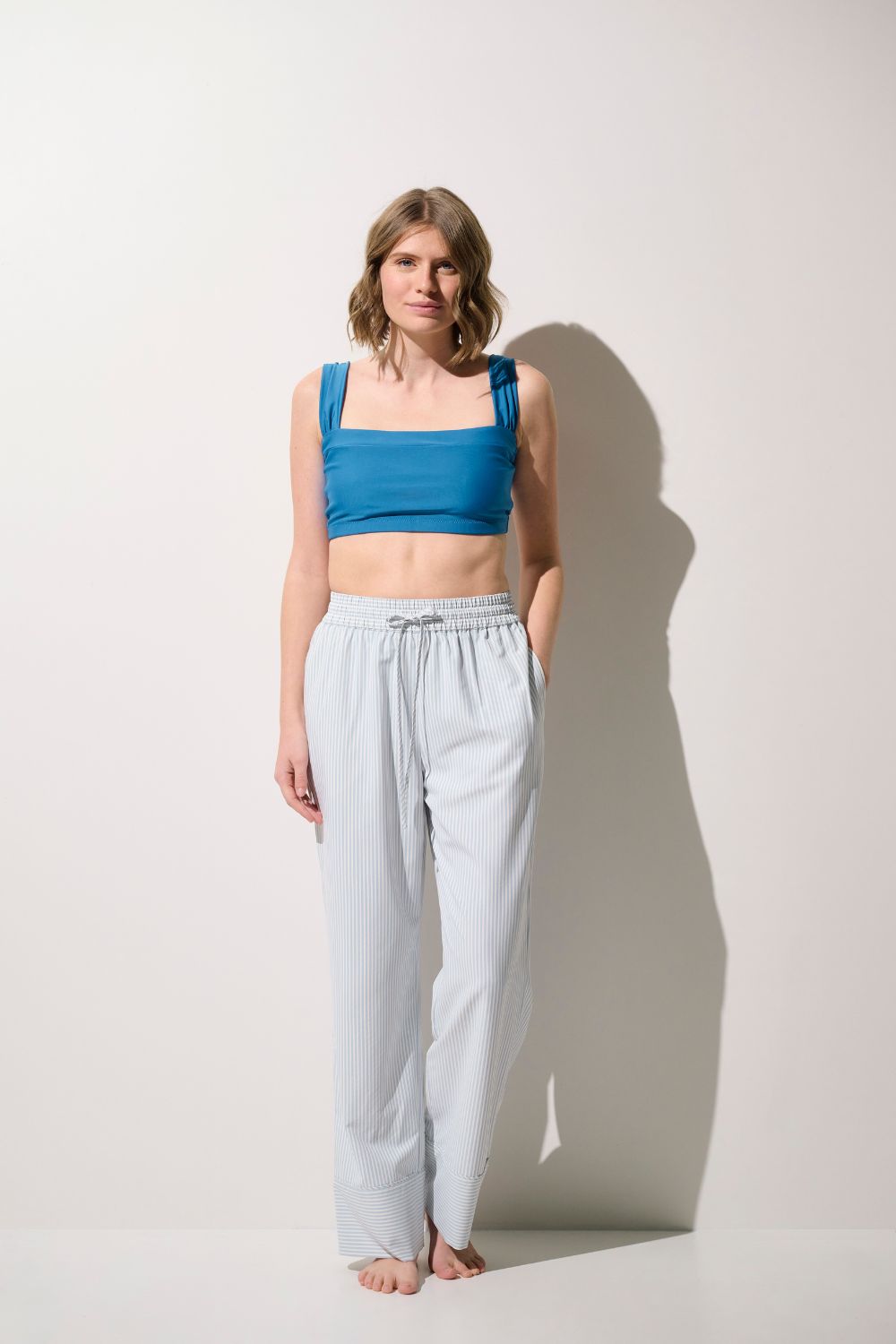 Pantalon anti-UV - Sylt en bleu clair pour femme, léger et élégant, idéal pour se protéger du soleil.