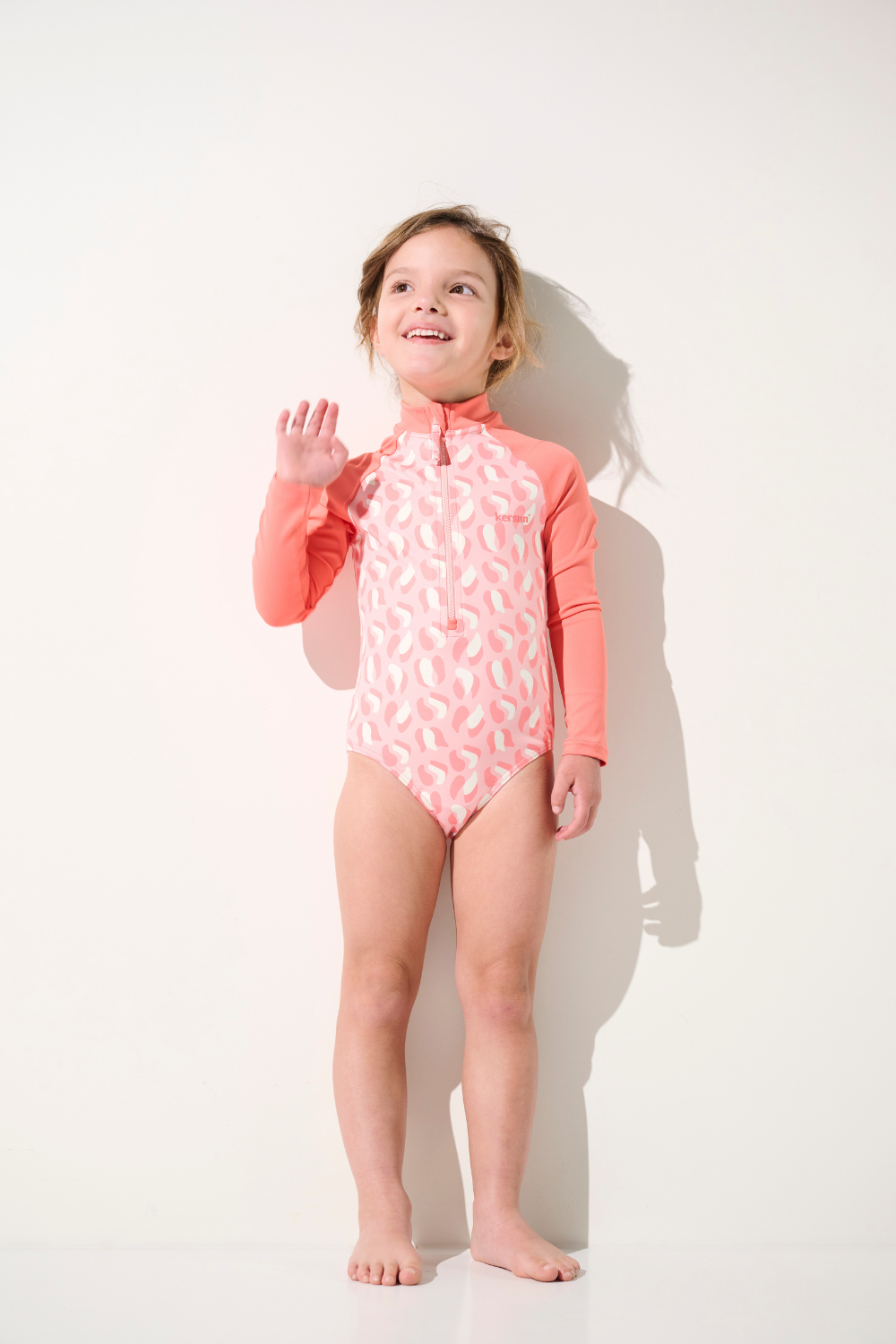 Bañador de manga larga con protección solar - Flores