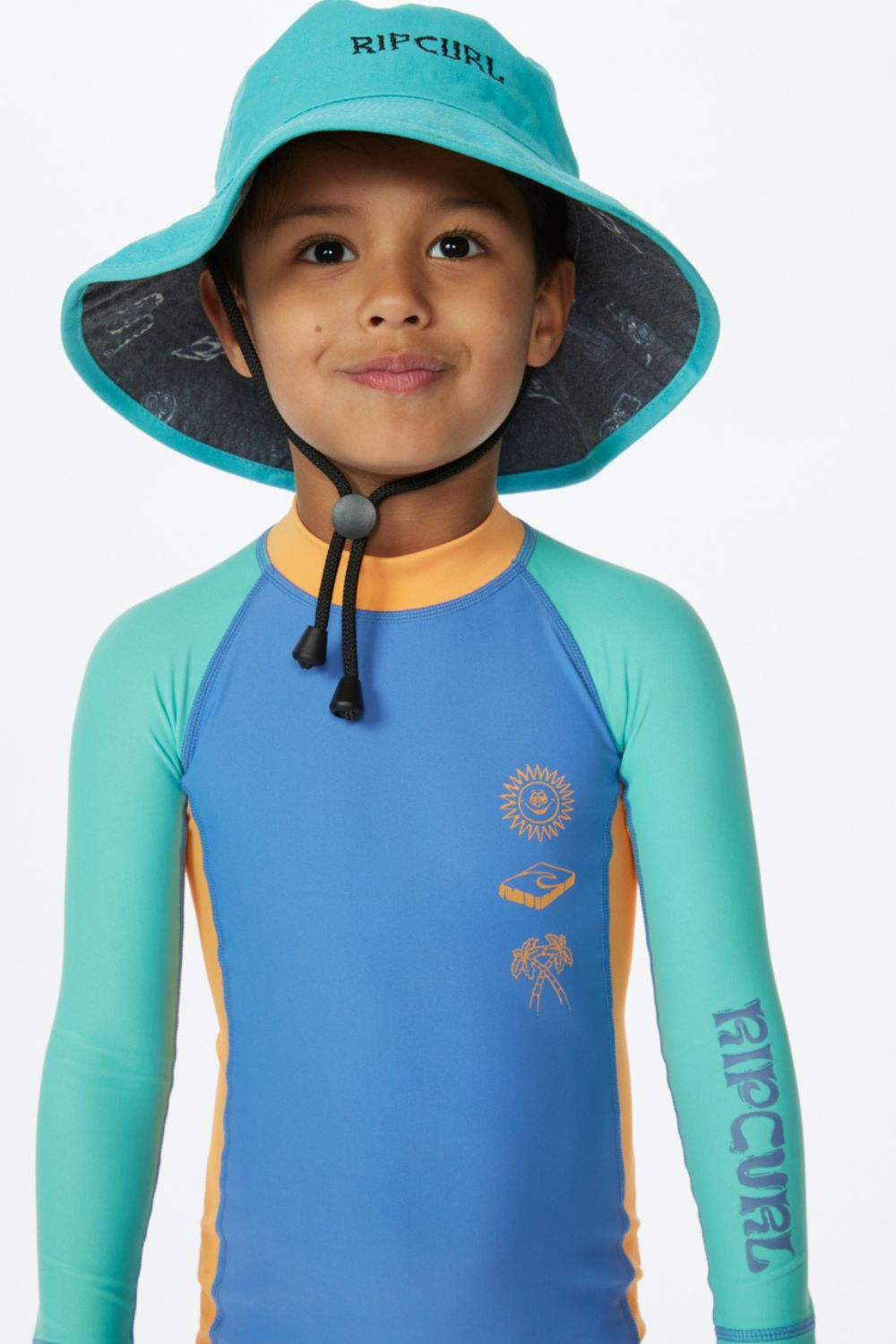 maillot de bain une pièce Anti UV Garçon - MYSTIC UPF L/S SPRING SUITBOY - Rip Curl