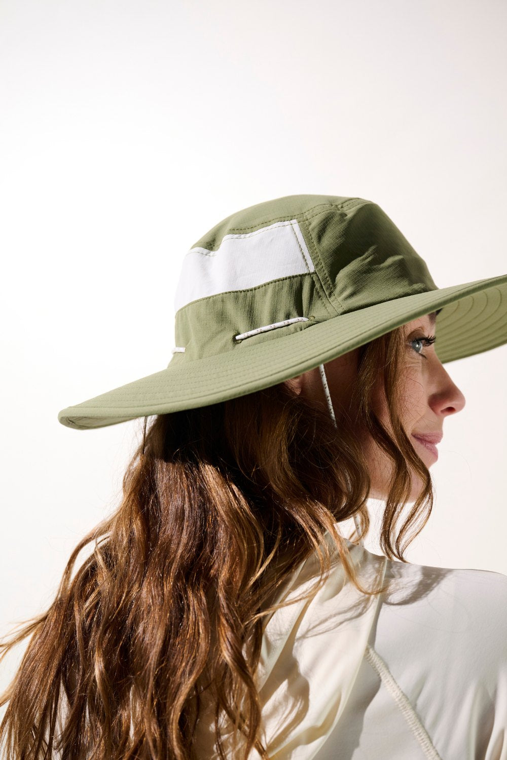 Chapeau anti-UV - Oasis vert, léger et respirant, idéal pour la randonnée, protection solaire UPF 50+ pour femme.