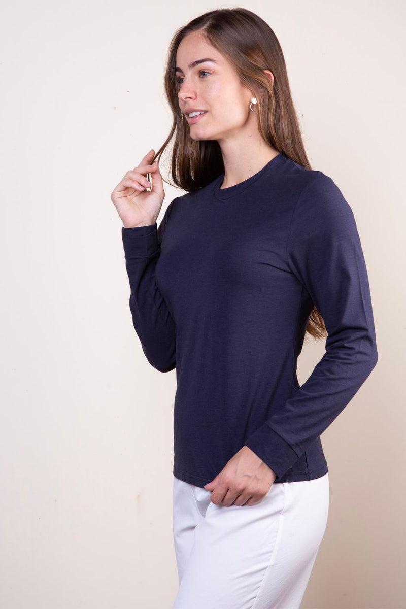 Camiseta Protecci n Solar Mangas Largas Mujer Saint Malo Azul Oc ano camiseta-protecci-n-solar-mangas-largas-mujer-saint-malo-azul-oc-ano