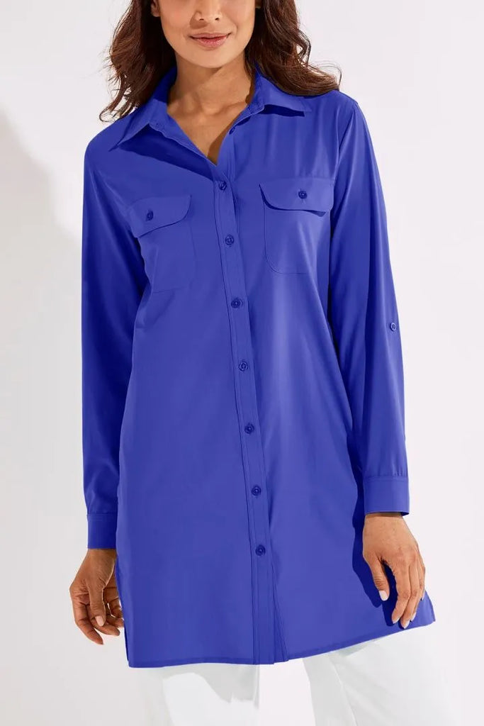 Robe chemise anti-UV femme - Santorini - Coolibar - KER SUN