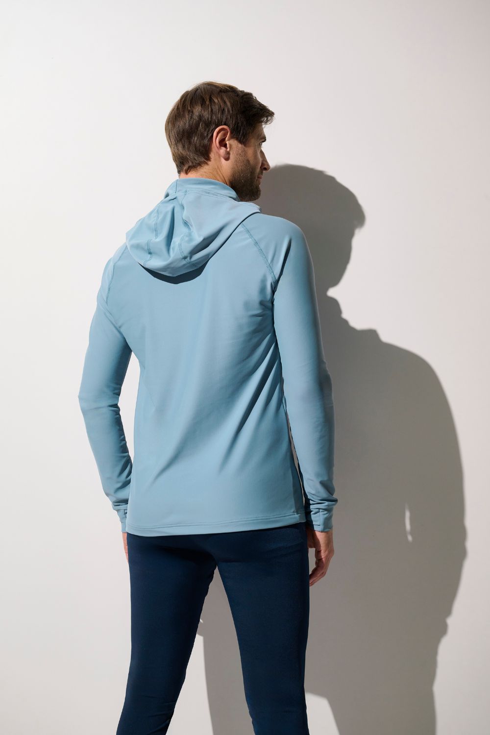 T-shirt de bain anti-UV - Galápagos pour homme, à capuche, léger et respirant, idéal pour activités aquatiques.