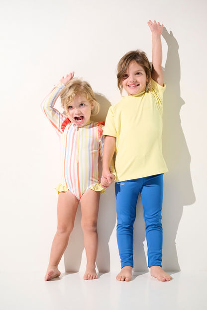 Bañador de manga larga con protección solar - Flores