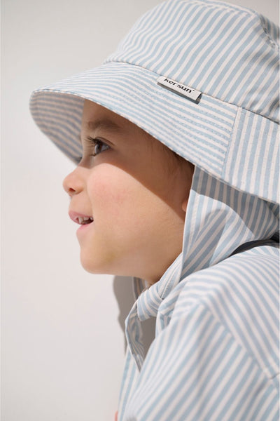 Bob anti-UV - Sylt à rayures pour enfant, léger, offrant protection solaire UPF 50+ et confort.