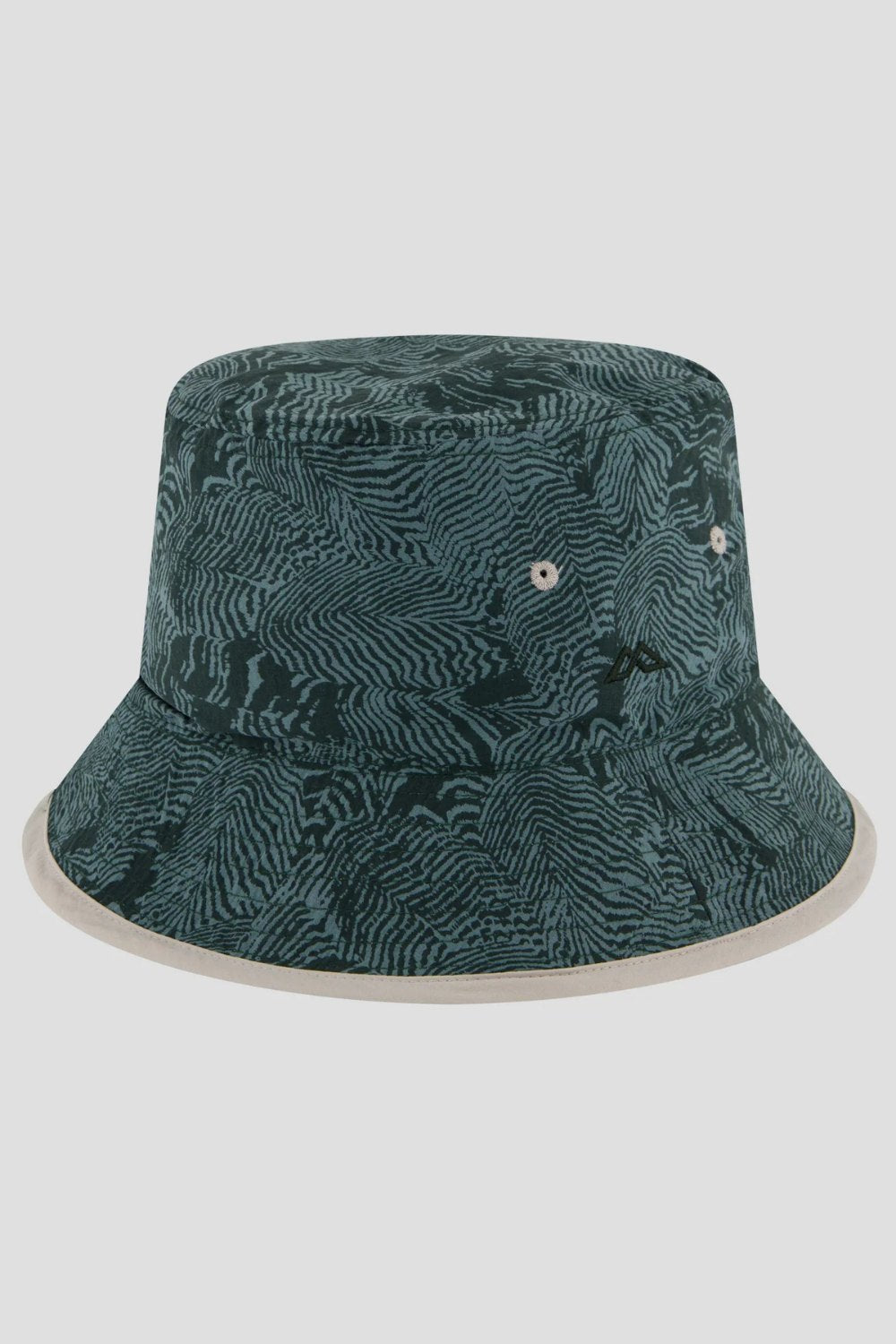 Bob anti-UV - Ridge à imprimé vert, protection solaire UPF 50+, idéal pour les sorties en plein air.