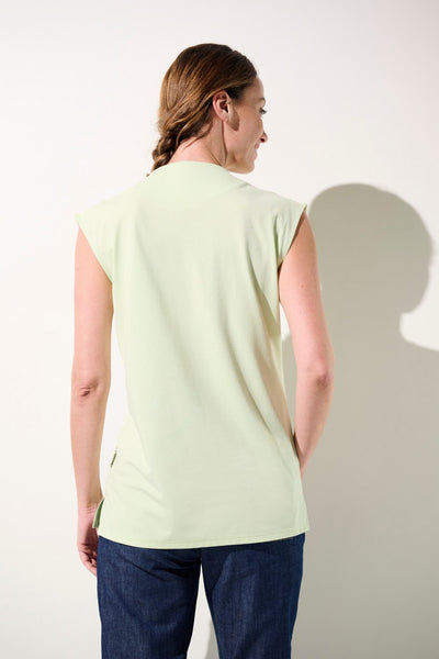 Débardeur anti-UV - Antibes vert clair pour femme, élégant et léger, offrant protection solaire UPF 50+.