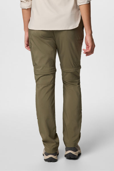 Pantalon de randonnée anti-UV convertible - Silver Ridge Utility, en vert, avec bas de jambes zippés pour homme.