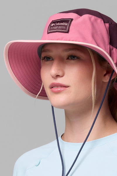 Chapeau anti-UV - Broad Spectrum II Booney pour femme, couleur rose, protecteur UPF 50+ pour journées ensoleillées.