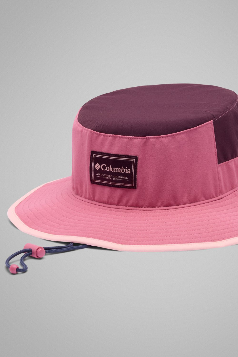 Chapeau anti-UV - Broad Spectrum II Booney rose et violet avec lanière réglable, protection solaire UPF 50+.