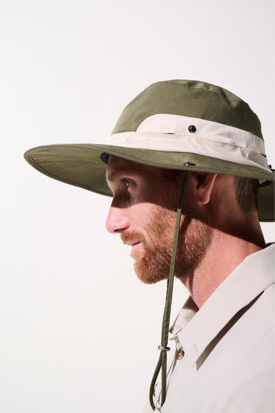 Chapeau anti-UV - Sequoia pour homme, léger et pratique, offrant protection solaire UPF 50+ lors des randonnées.