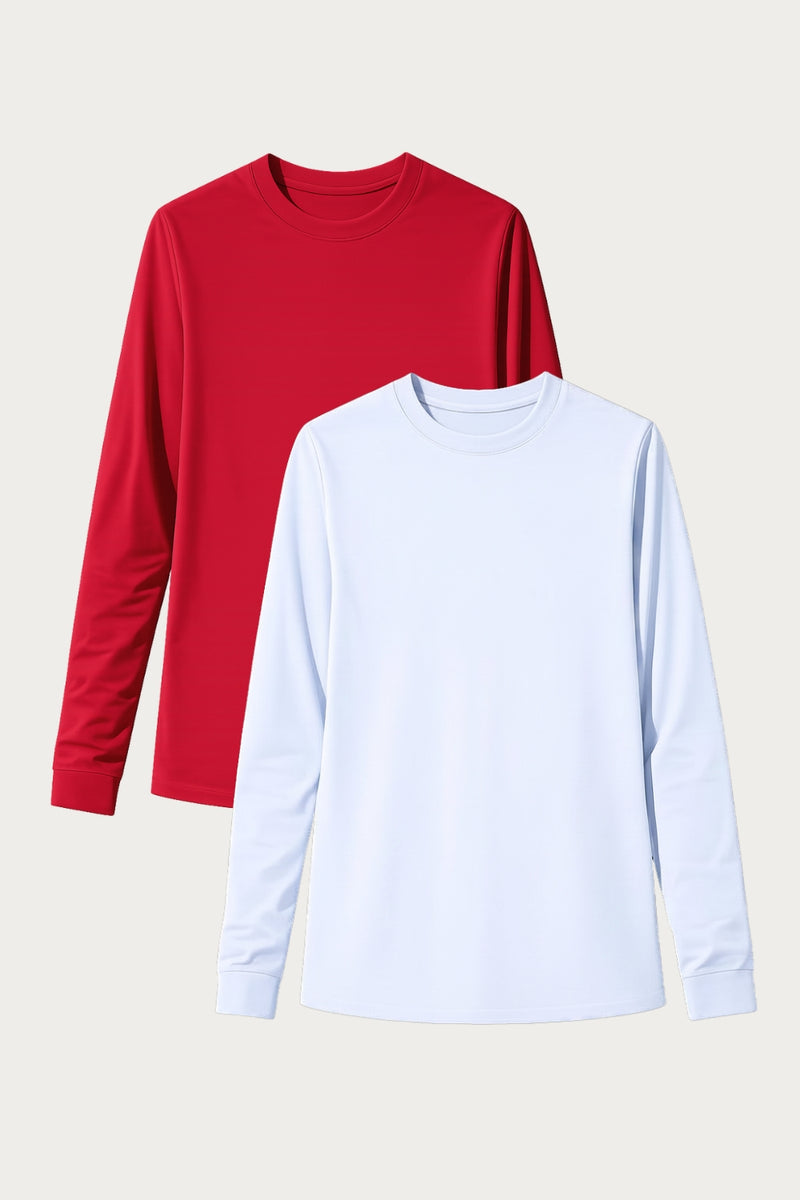 Dúo Pack - 2 x Camiseta con protección solar - Saint-Malo (Grenade/Nuage d'été)