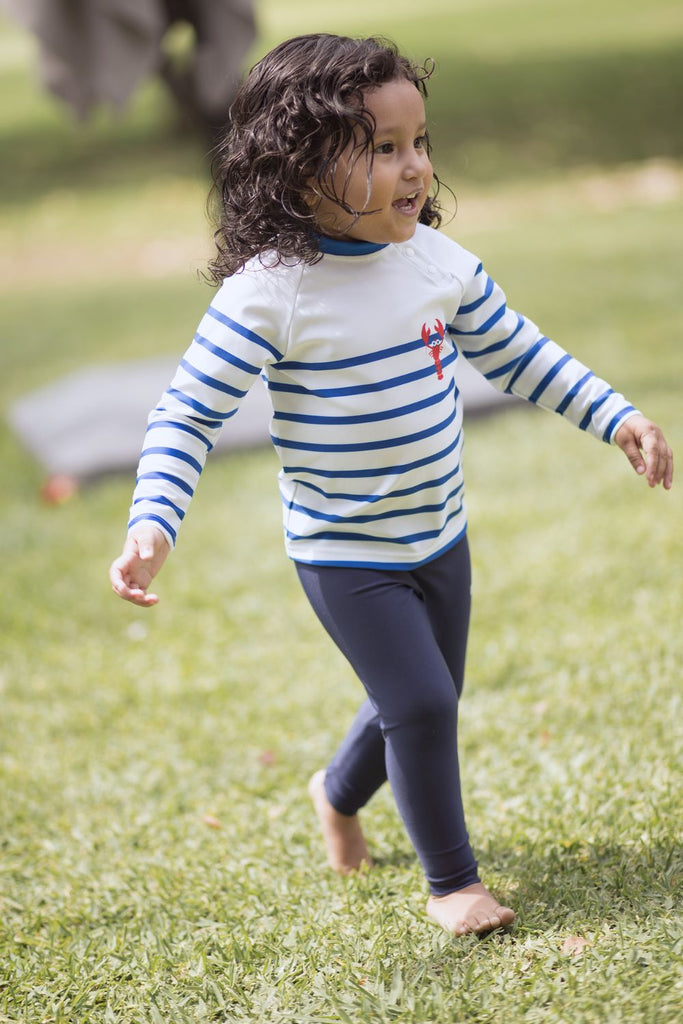 Legging de bain anti-UV enfant Bleu Océan Nuvees - KER SUN