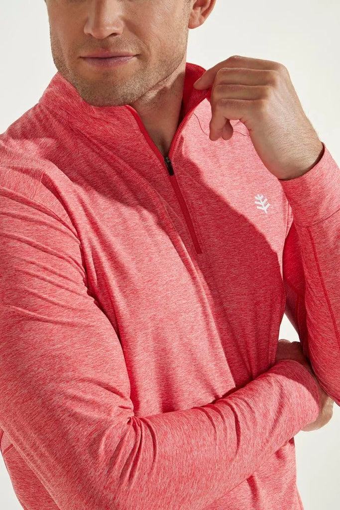 Polo zippé de sport anti-UV Homme - Agility - Coolibar - KER SUN