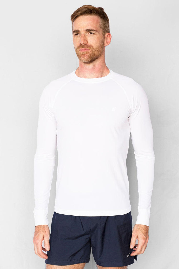 T-shirt anti-UV homme de bain - Blanc - Nuvées - KER-SUN