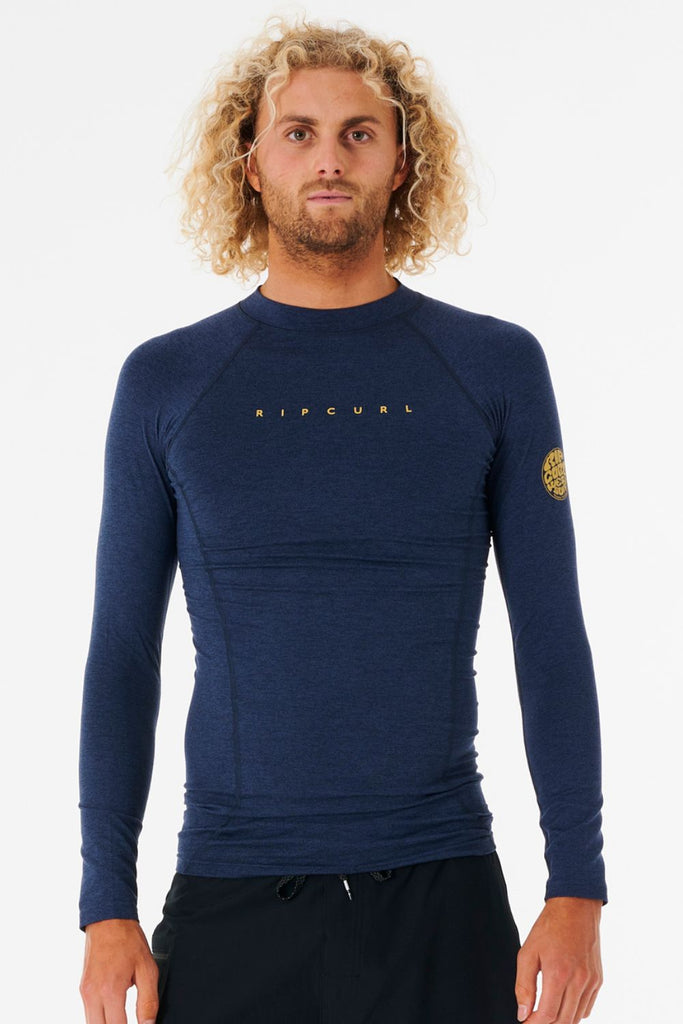 T-shirt de bain anti-UV manches longues Homme - Dawn Patrol Perf - Rip Curl bleu marine