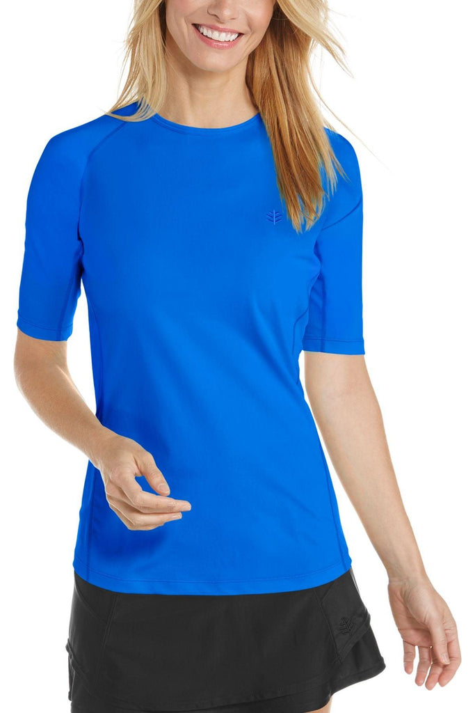 PRÉCOMMANDE - T-shirt anti-UV de bain à manches courtes femme - Hightide - Coolibar - KER-SUN