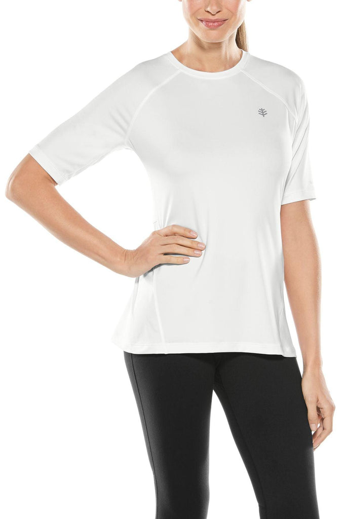 T-Shirt anti-UV femme manches courtes de sport - Devi Fitness - Coolibar - KER-SUN