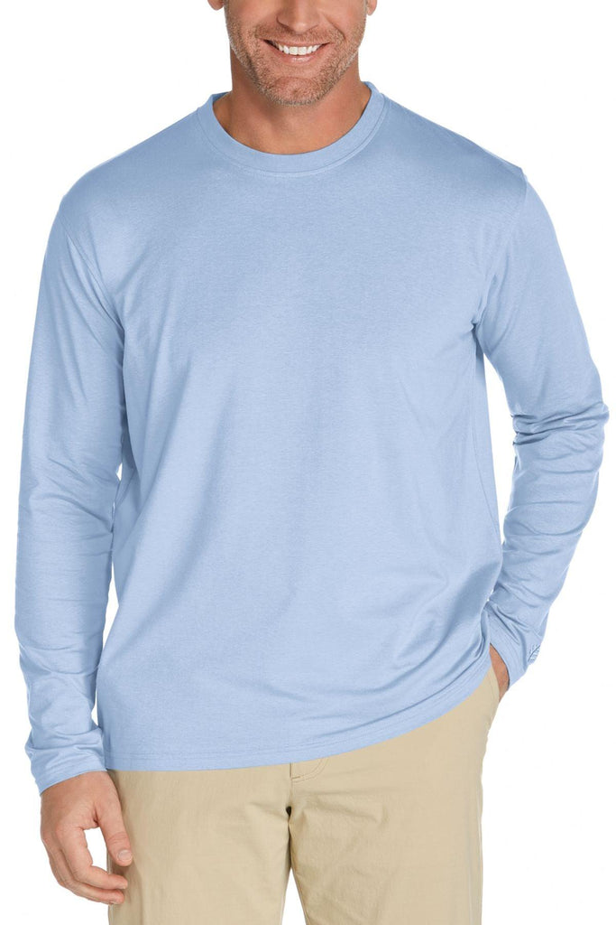 Camiseta con protección solar para hombre, negro/azul
