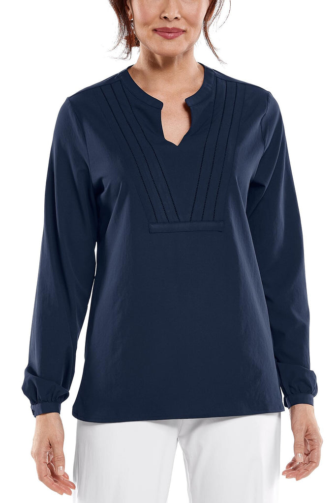 Tunique anti-UV femme Katerini Coolibar navy - KER SUN